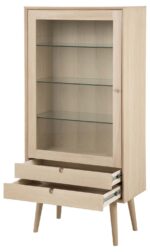 Vitriinkapp CENTURY 72x36xH143,2cm, tamm - Pilt 4
