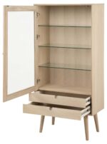 Vitriinkapp CENTURY 72x36xH143,2cm, tamm - Pilt 5