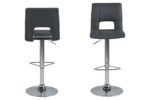 Baaritool SYLVIA tumehall/kroom - Pilt 3