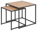 Diivanilauad 2tk SEAFORD 40x40xH40cm, 50x50xH45cm, tamm - Pilt 2
