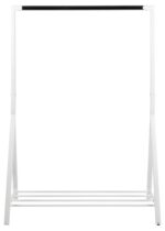 Riiete stange BRENT 117x59xH165cm, valge/kroom - Pilt 2