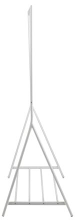 Riiete stange BRENT 117x59xH165cm, valge/kroom - Pilt 3