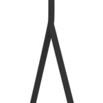 Riiete stange BRENT 117x59xH165cm, must/kroom - Pilt 6