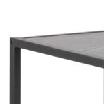 Riiul SEAFORD 114x35xH78cm, must - Pilt 5