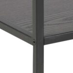 Riiul SEAFORD 114x35xH78cm, must - Pilt 6