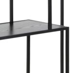 Riiul SEAFORD 77x35xH185cm, must - Pilt 6
