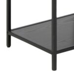 Riiul SEAFORD 77x35xH185cm, must - Pilt 7