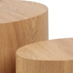Diivanilauad 2tk MICE 48x33xH40cm, 40x24,5xH33cm, naturaalne - Pilt 3