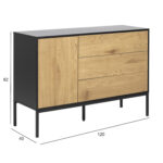 Kummut SEAFORD 120x40xH82cm, tamm - Pilt 2