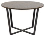 Söögilaud AMBLE D110xH75cm, pruun marmor - Pilt 3