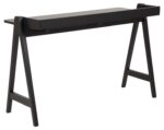 Kirjutuslaud MISO 126x51xH80cm, must - Pilt 3