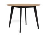 Söögilaud ROXBY D105xH76cm, tamm/must - Pilt 4