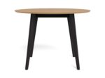 Söögilaud ROXBY D105xH76cm, tamm/must - Pilt 6