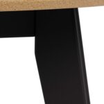 Söögilaud ROXBY D105xH76cm, tamm/must - Pilt 3