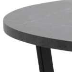Söögilaud AMBLE D110xH75cm, must marmor - Pilt 2