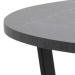 Söögilaud AMBLE D110xH75cm, must marmor - Pilt 4