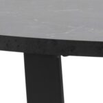 Söögilaud AMBLE D110xH75cm, must marmor - Pilt 5