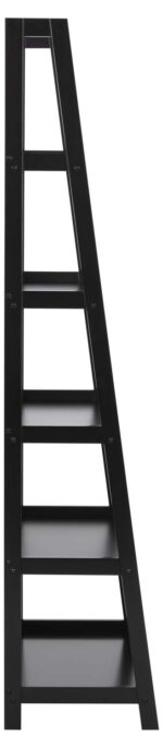 Riiul WALLY 63x40xH180cm, must - Pilt 4