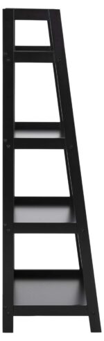 Riiul WALLY 63x40xH130cm, must - Pilt 4