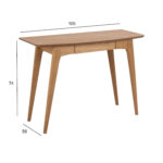 Kirjutuslaud WOODSTOCK 105x45xH74cm, naturaalne - Pilt 2