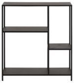 Riiul NEWCASTLE 79,5x30xH86cm, must - Pilt 2