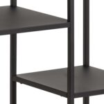 Riiul NEWCASTLE 79,5x30xH86cm, must - Pilt 5