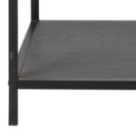 Riiul SEAFORD 114x35xH185cm, must - Pilt 5