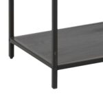 Riiul SEAFORD 114x35xH185cm, must - Pilt 6