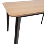 Söögilaud ROXBY 120x80xH76cm, tamm/must - Pilt 7