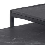 Diivanilauad 2tk INFINITY 50x50xH45cm, 40x40xH40cm, must - Pilt 3