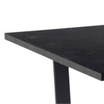 Söögilaud AMBLE 160x90xH74cm, must marmor - Pilt 2