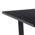 Söögilaud AMBLE 160x90xH74cm, must marmor - Pilt 4