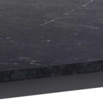 Söögilaud AMBLE 160x90xH74cm, must marmor - Pilt 6