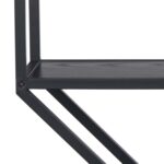 Seinariiul SEAFORD 77x22xH77cm, must - Pilt 7