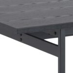 Söögilaud ANGUS 200x90xH74cm, must - Pilt 5