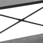 Riiul ANGUS 94x27xH172cm, must - Pilt 6
