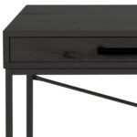 Kirjutuslaud SEAFORD 110x45xH75cm, must - Pilt 3