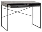 Kirjutuslaud SEAFORD 110x45xH75cm, must - Pilt 5