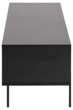 TV-laud ANGUS 140x40xH44cm, must - Pilt 3