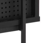 Riiul ANGUS 94x27xH114cm, must - Pilt 7