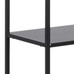 Riiul NEWCASTLE 69,5x30xH185cm, must - Pilt 6