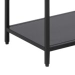Riiul NEWCASTLE 69,5x30xH185cm, must - Pilt 7