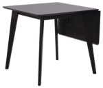 Söögilaud ROXBY 80/120x80xH76cm, must - Pilt 4