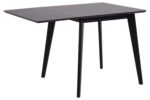 Söögilaud ROXBY 80/120x80xH76cm, must - Pilt 5