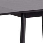 Söögilaud ROXBY 80/120x80xH76cm, must - Pilt 7