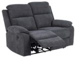Diivan MORA 2-kohaline recliner, tumehall - Pilt 4