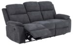 Diivan MORA 3-kohaline recliner, tumehall - Pilt 4