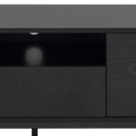 TV-laud SEAFORD 140x40xH45cm, must - Pilt 7