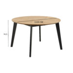 Söögilaud GEORGETOWN D120/198xH74,5cm, naturaalne - Pilt 2