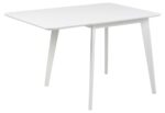 Söögilaud ROXBY 80/120x80xH76cm, valge - Pilt 4